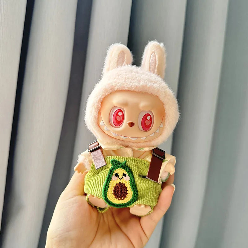 17cm Kawaii Plush Doll Clothes Outfit Accessories for Korea Kpop Exo Labubu Dolls Pumpkin Set Clothing DIY Christmas Gift