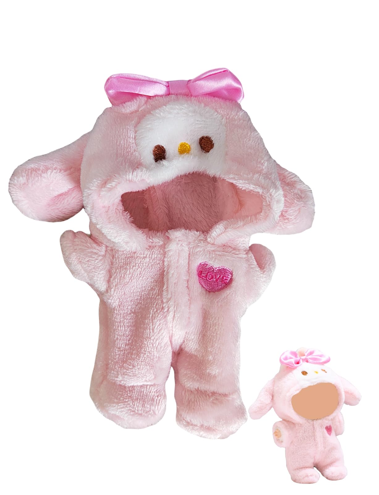 Doll Outfit Clothes Set for 17cm Dolls, Premium Fashion Hat Overalls Sweater Bag Dress Jumpsuit for Dolls Accessories (NO Doll) (Halloween Pumpkin)