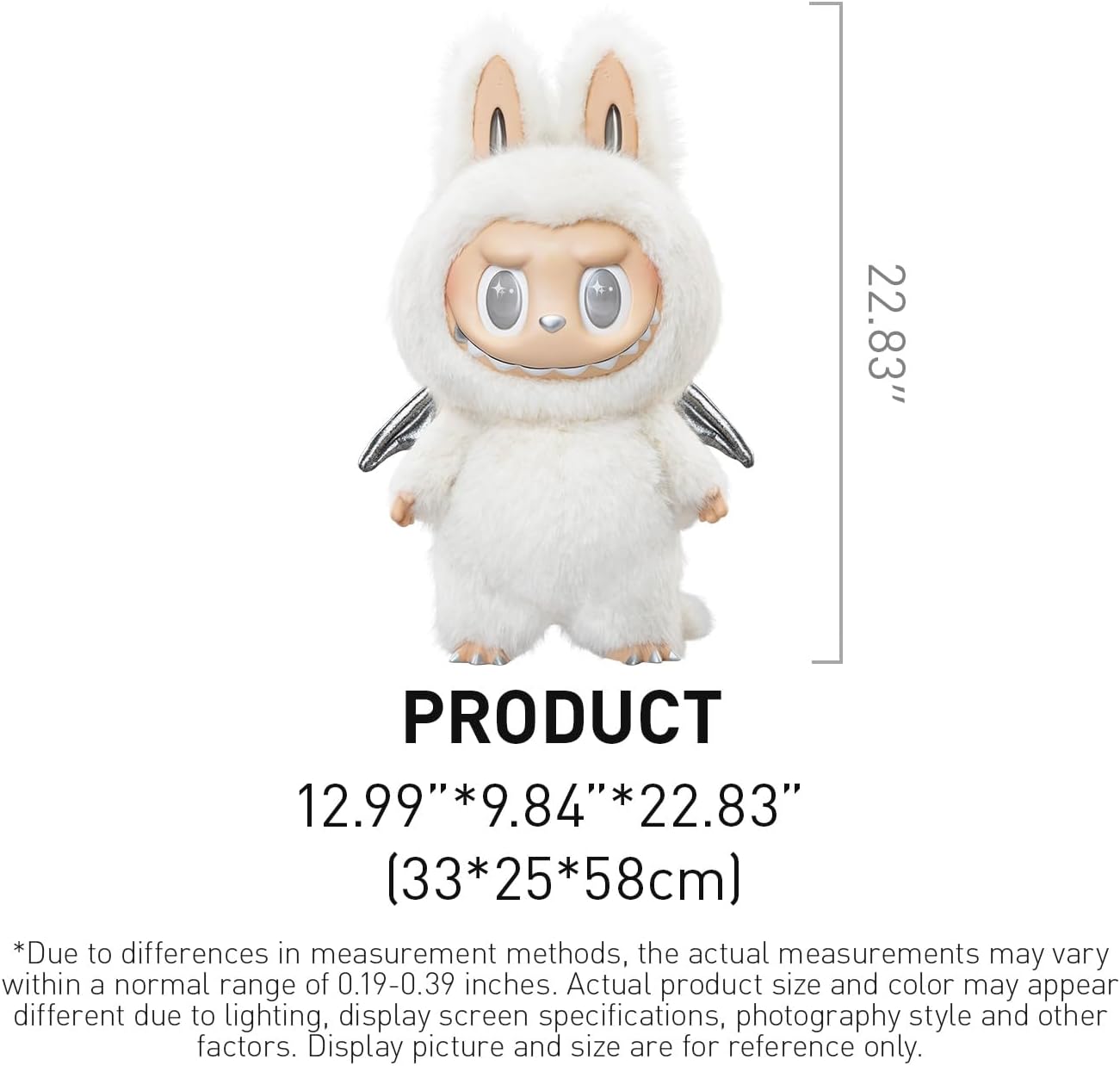 POP MART The Monsters - Angel in Clouds Vinyl Face Doll, 22.83 inches Height, Toys for Modern Home Decor, Collectible Toy Set for Desk Accessories, 1PC