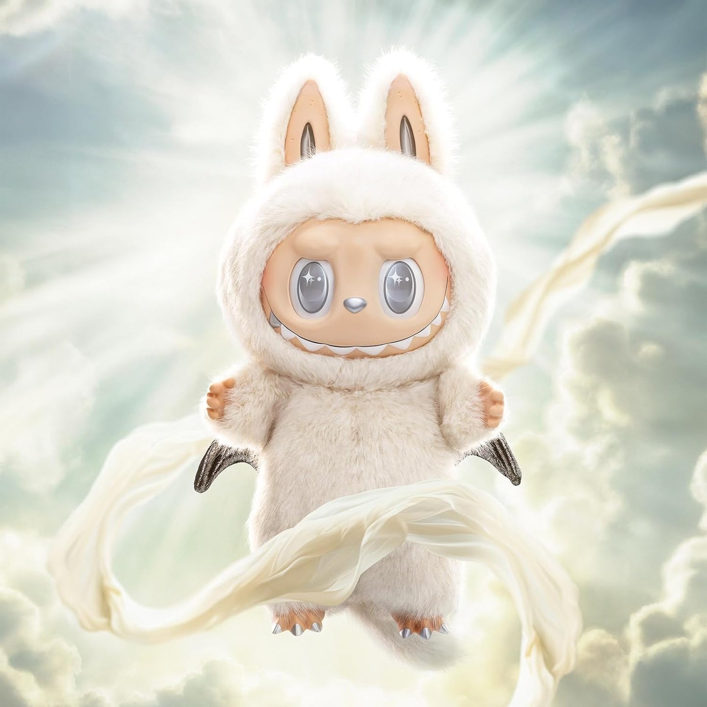 POP MART The Monsters - Angel in Clouds Vinyl Face Doll, 22.83 inches Height, Toys for Modern Home Decor, Collectible Toy Set for Desk Accessories, 1PC
