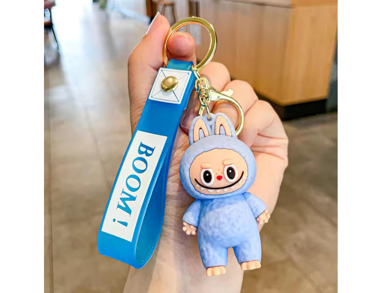 2Pcs Cute La bubu Keychains – Cool Pendant Accessories, Kawaii Key Ring for Purse, Backpack, Car Charms for Women & Kids