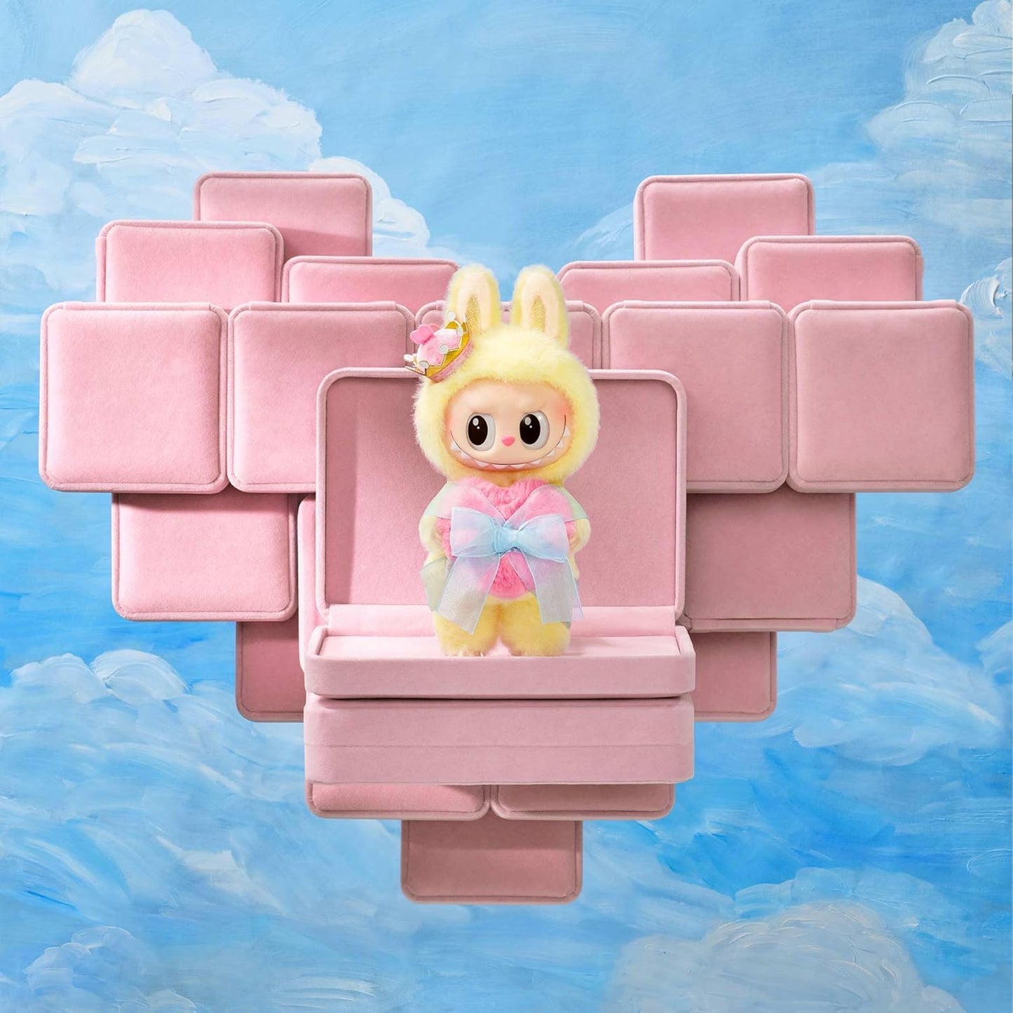 The Monsters Labubu Let's Checkmate Series-Vinyl Plush Hanging Card, Toys for Modern Home Decor, Collectible Toy Set for Desk Accessories, 1PC