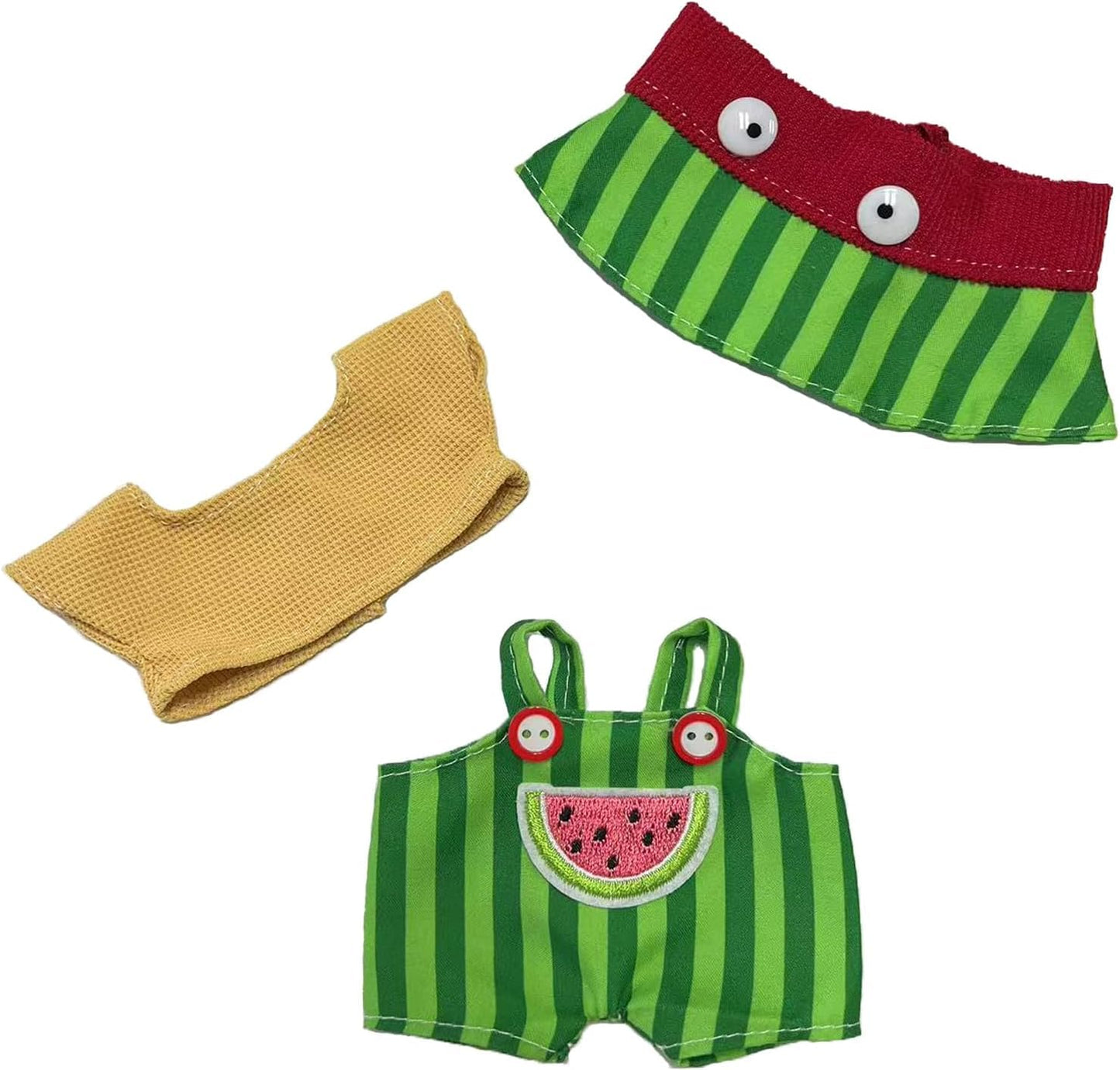 5-Pack Clothes Set Designed for Labubu Clothes with Accessories Set, Includes 6 Mini Accessories, Display Bag, Clothes Rack, Headphones, Camera, Sunglasses, Shoes Accessories for Labubu - Style A