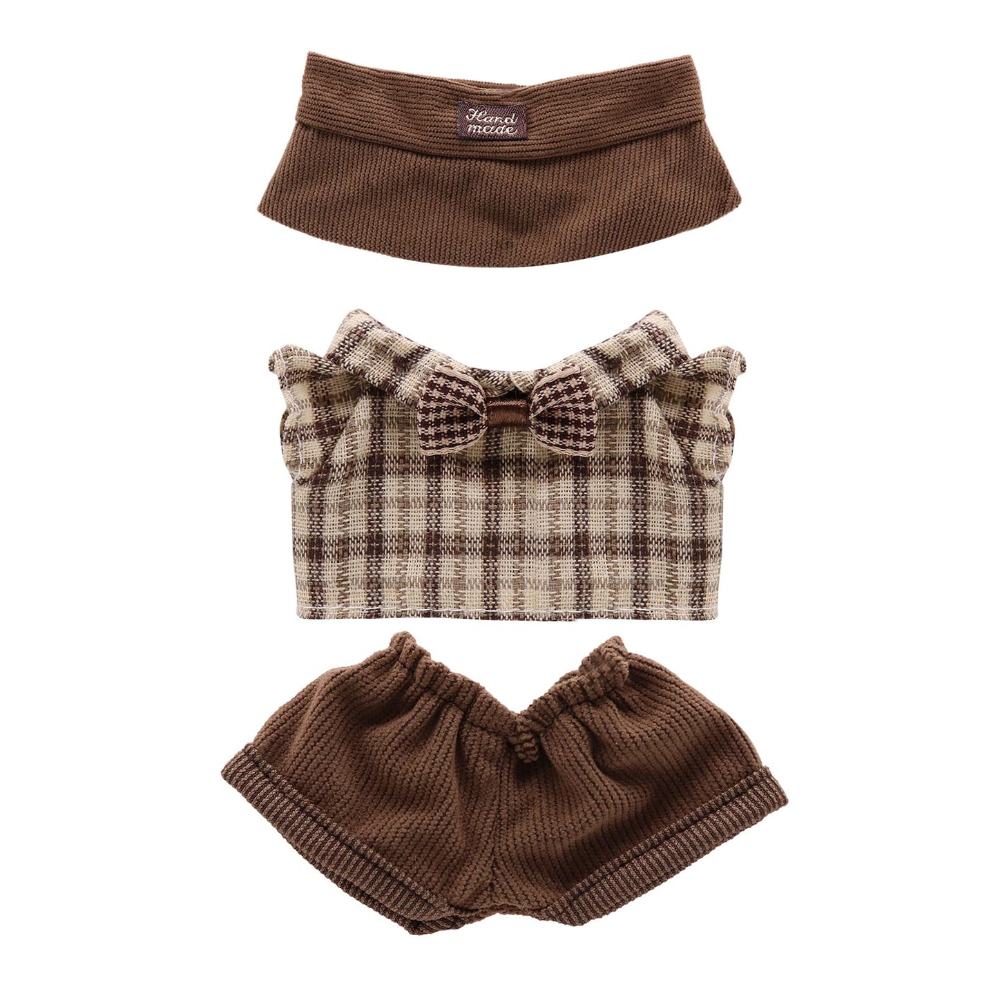 5-Pack Clothes Set Designed for Labubu Clothes with Accessories Set, Includes 6 Mini Accessories, Display Bag, Clothes Rack, Headphones, Camera, Sunglasses, Shoes Accessories for Labubu - Style A