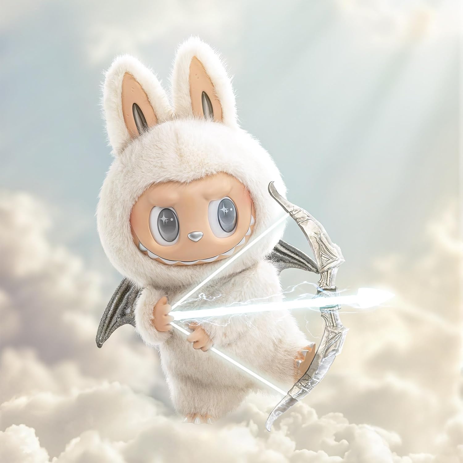 POP MART The Monsters - Angel in Clouds Vinyl Face Doll, 22.83 inches Height, Toys for Modern Home Decor, Collectible Toy Set for Desk Accessories, 1PC