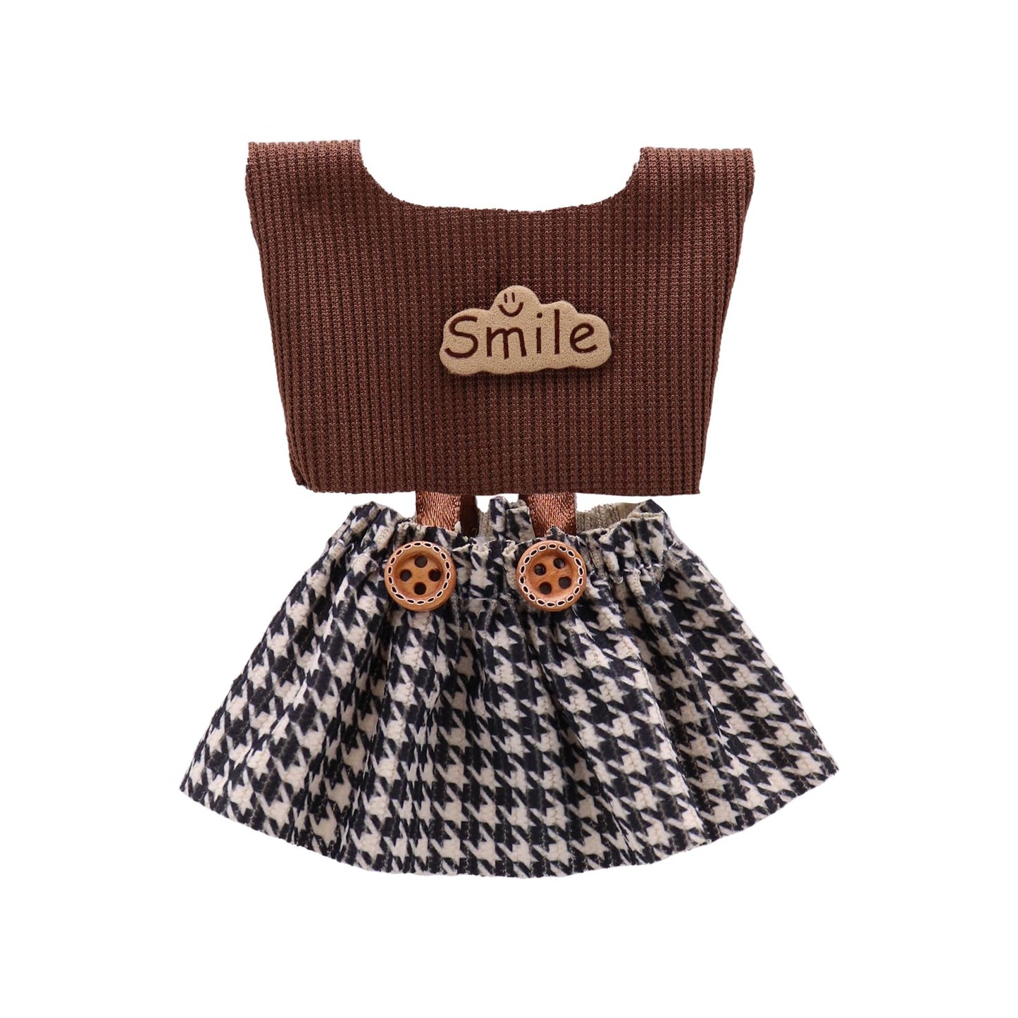 5-Pack Clothes Set Designed for Labubu Clothes with Accessories Set, Includes 6 Mini Accessories, Display Bag, Clothes Rack, Headphones, Camera, Sunglasses, Shoes Accessories for Labubu - Style A