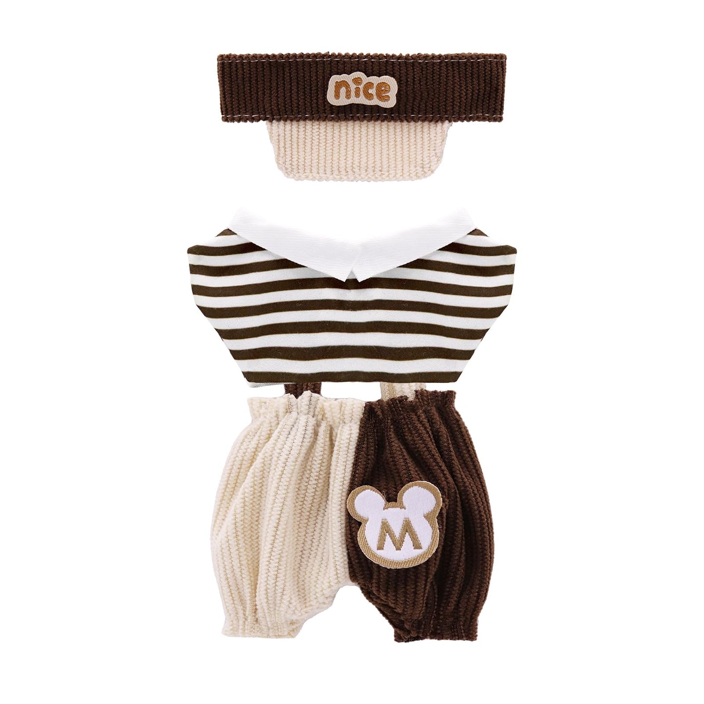 5-Pack Clothes Set Designed for Labubu Clothes with Accessories Set, Includes 6 Mini Accessories, Display Bag, Clothes Rack, Headphones, Camera, Sunglasses, Shoes Accessories for Labubu - Style A