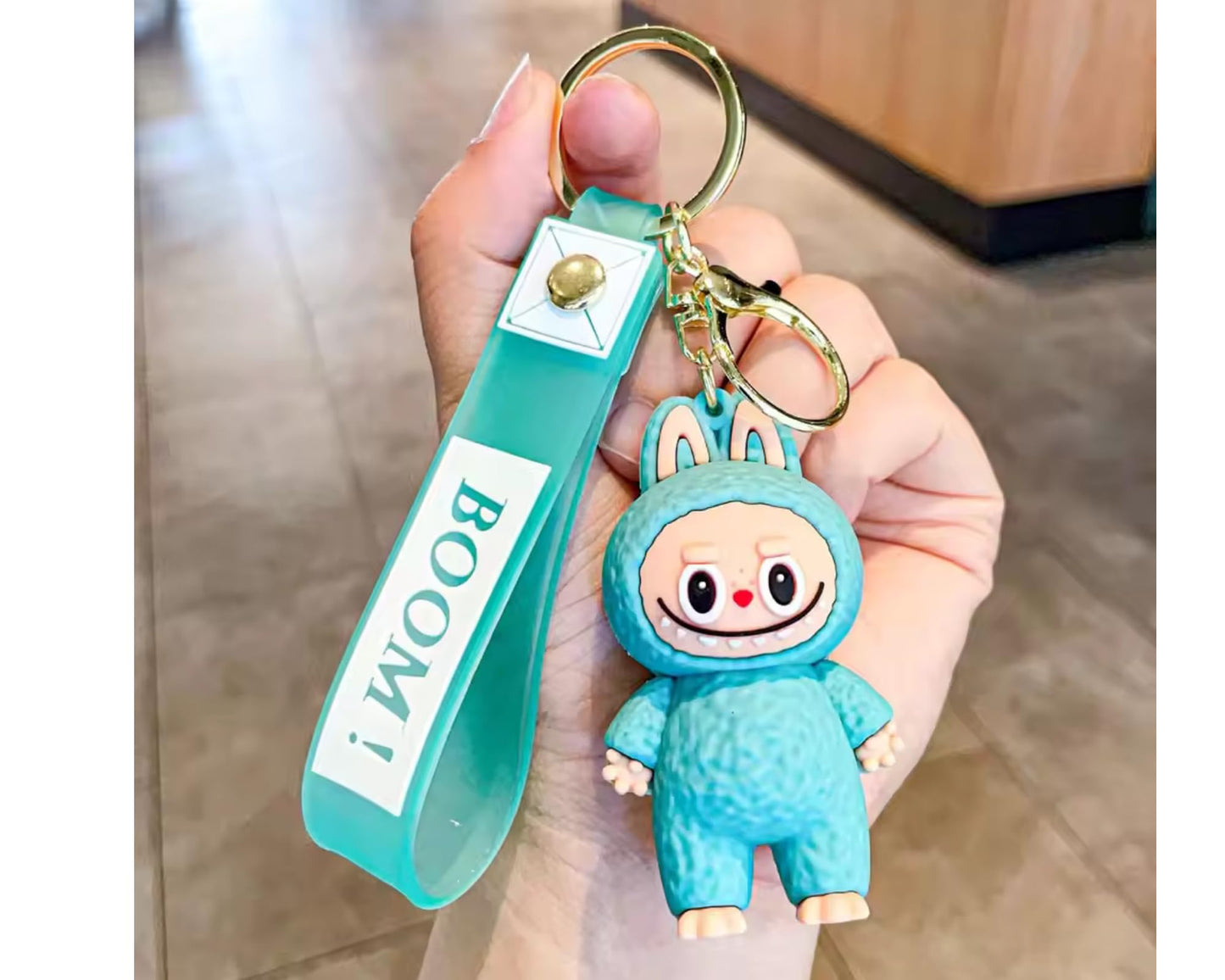 2Pcs Cute La bubu Keychains – Cool Pendant Accessories, Kawaii Key Ring for Purse, Backpack, Car Charms for Women & Kids