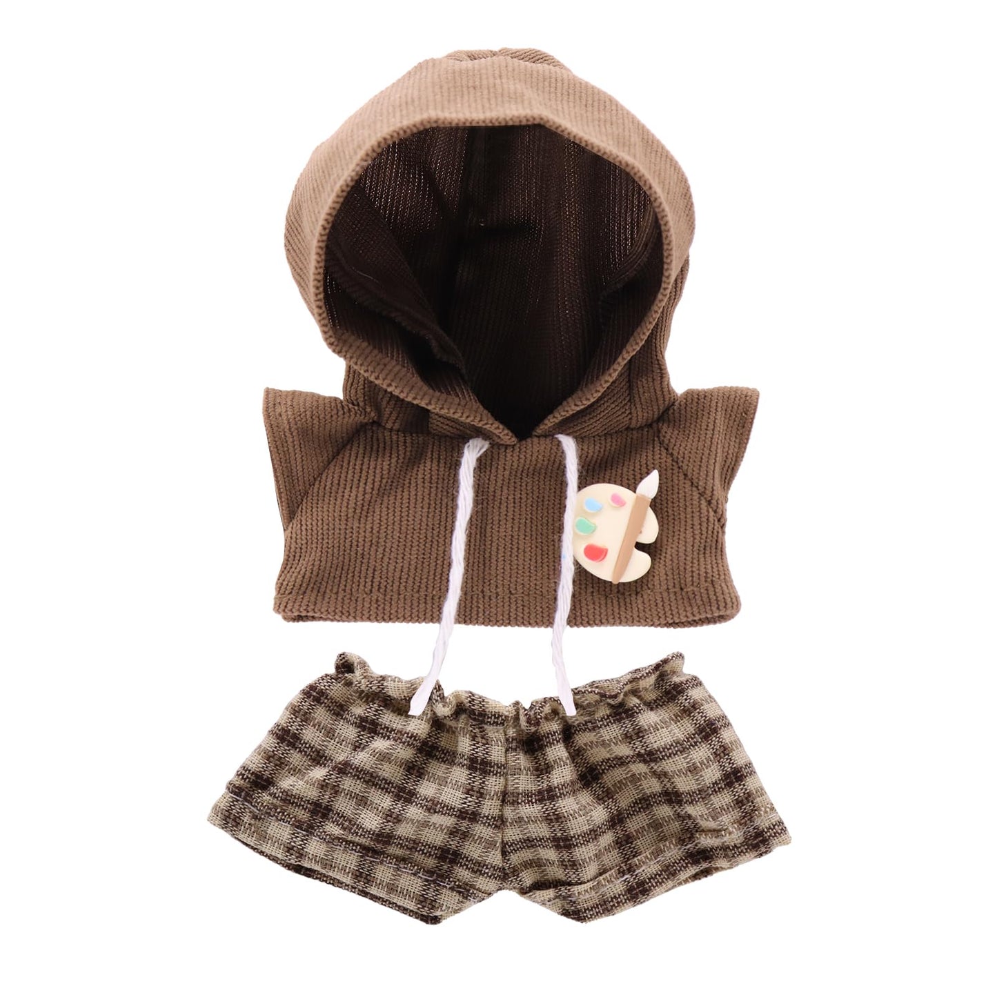 5-Pack Clothes Set Designed for Labubu Clothes with Accessories Set, Includes 6 Mini Accessories, Display Bag, Clothes Rack, Headphones, Camera, Sunglasses, Shoes Accessories for Labubu - Style A