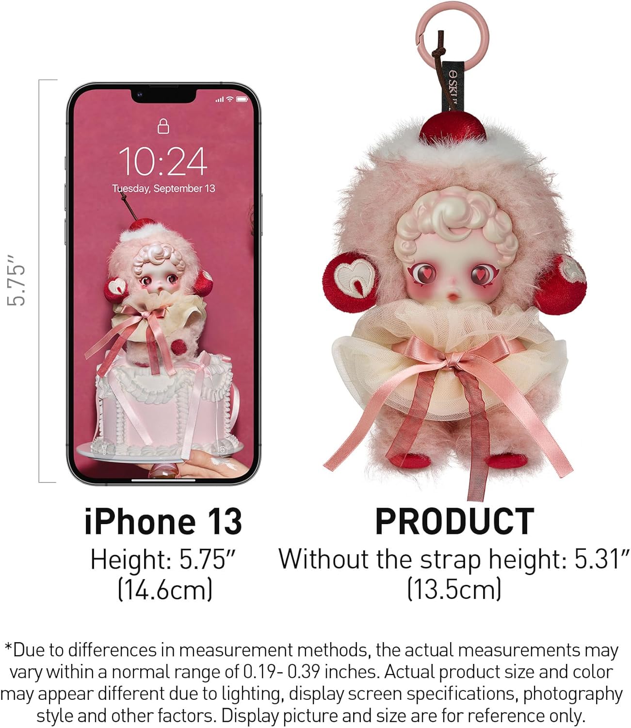 POP MART SKULLPANDA You Found Me! Series Plush Doll Pendant Blind Box Figures, Collectible Toys, Holiday Birthday Gifts for Girlfriend Daughter Girls and Boys, Single Box