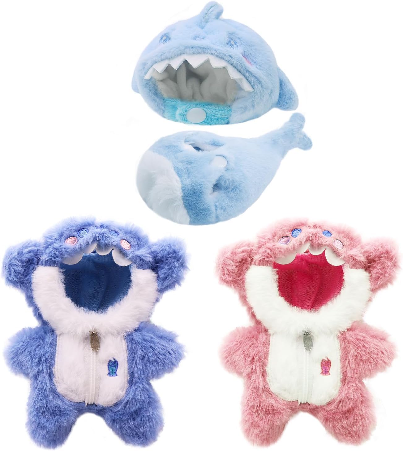 5-Pack Clothes Set Designed for Labubu Clothes with Accessories Set, Includes 6 Mini Accessories, Display Bag, Clothes Rack, Headphones, Camera, Sunglasses, Shoes Accessories for Labubu - Style A