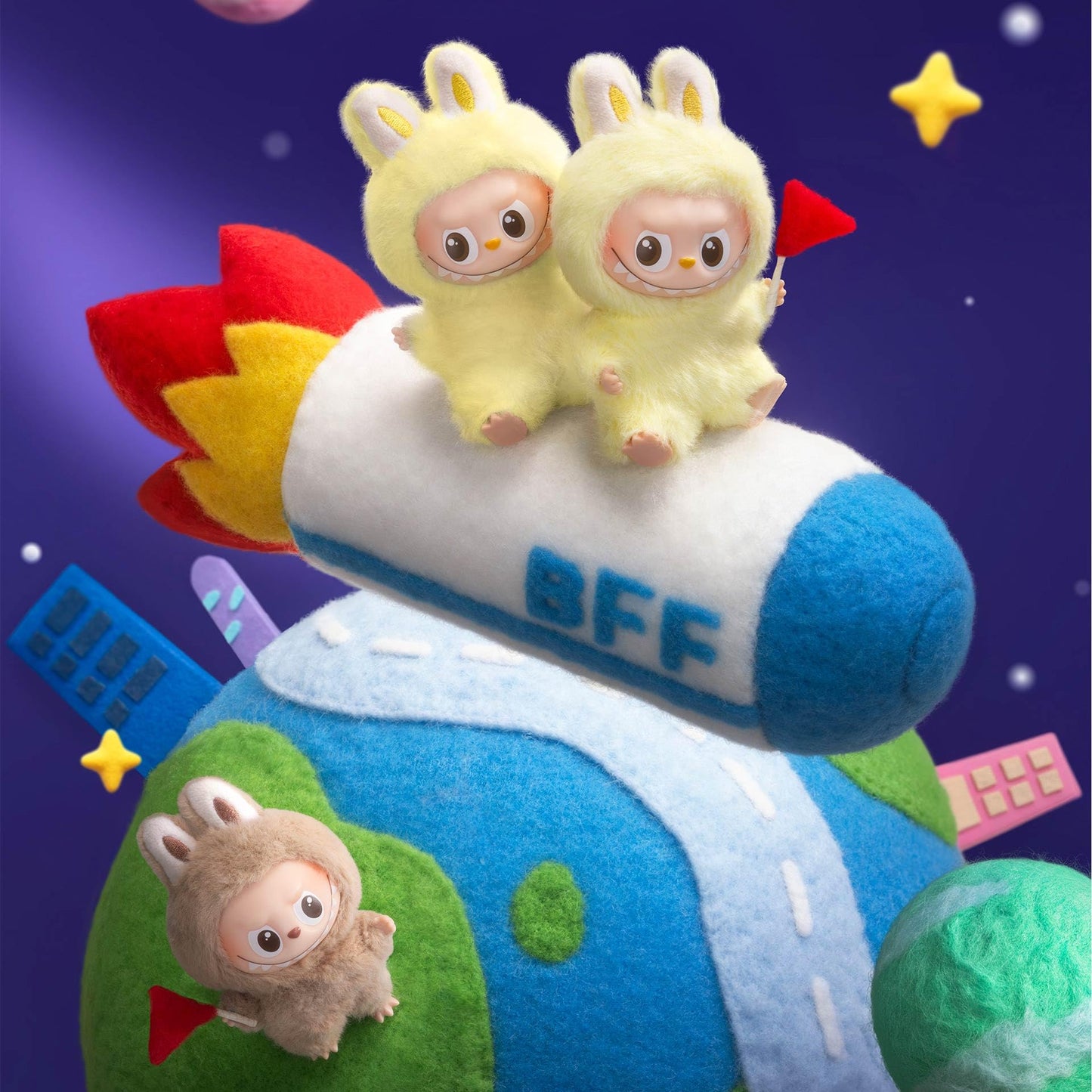 POP MART The Monsters Pin for Love Series-Vinyl Plush Blind Box (N-Z), Labubu Collectible Toys, Holiday Birthday Gifts for Girls and Boys, Single Box