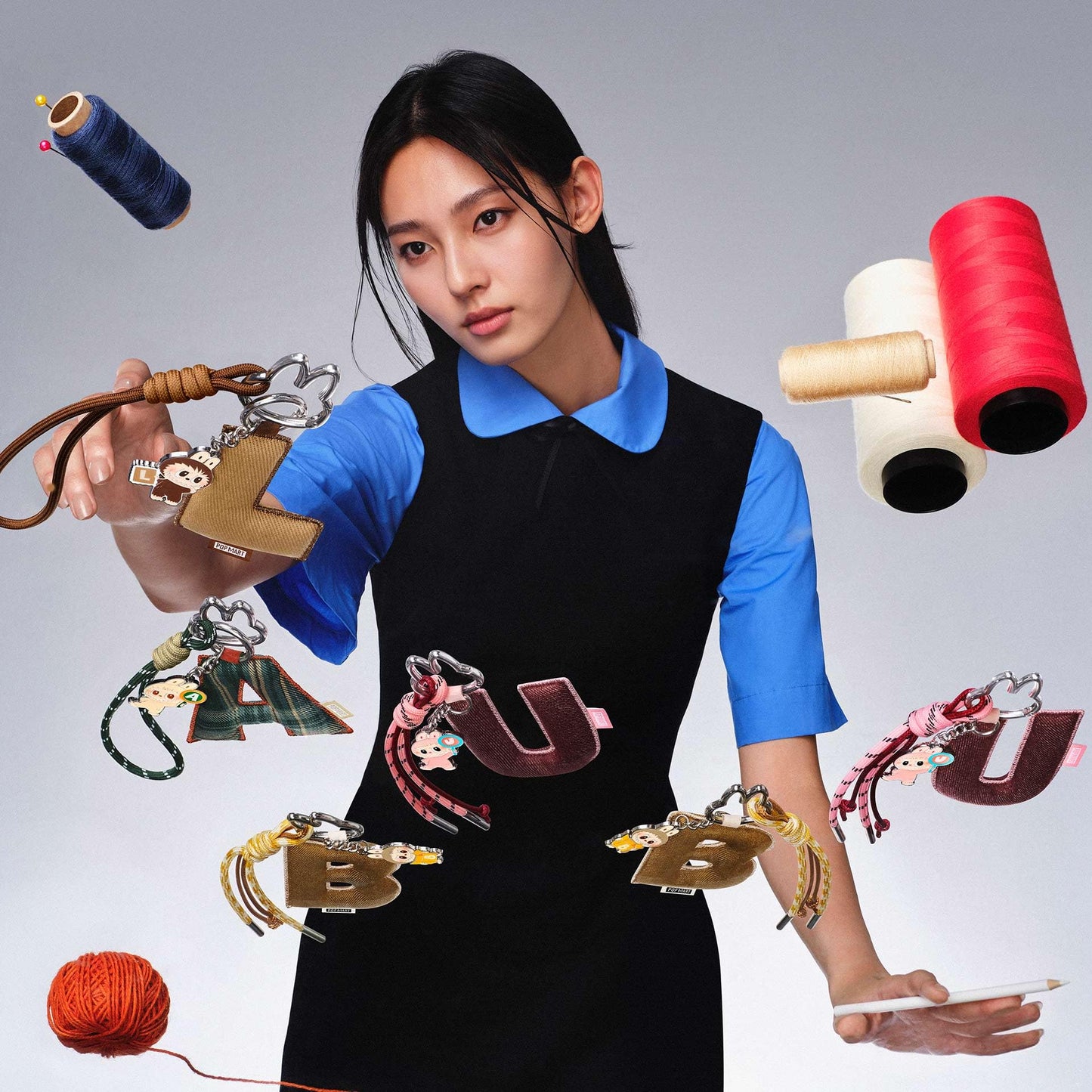 POP MART THE MONSTERS Pin for Love Series- Letter Pendant Blind Box (A-M)