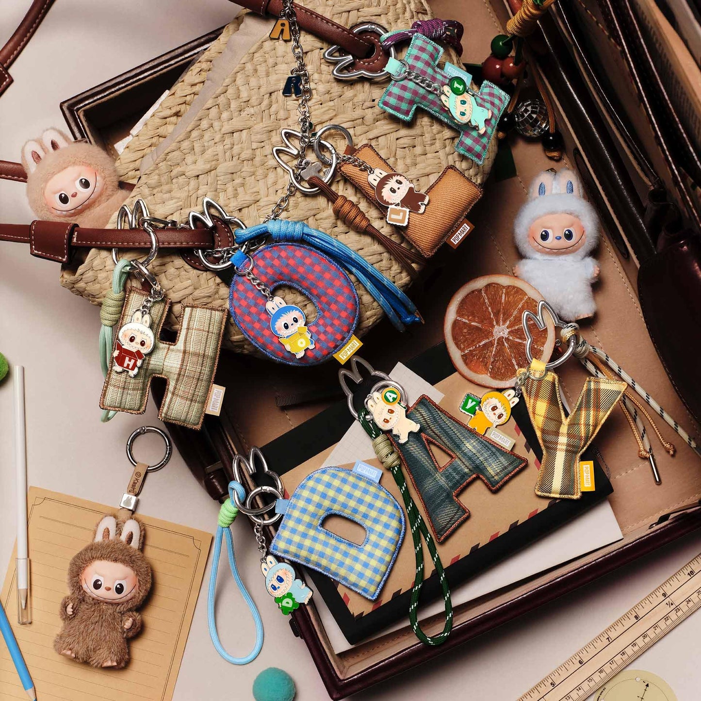 POP MART THE MONSTERS Pin for Love Series- Letter Pendant Blind Box (A-M)