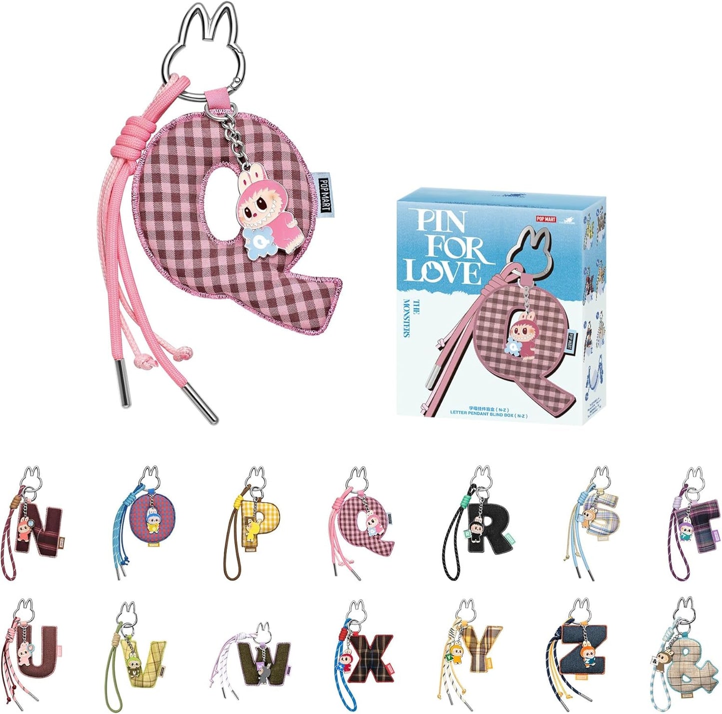 THE MONSTERS Pin for Love Series- Letter Pendant Blind Box (N-Z)