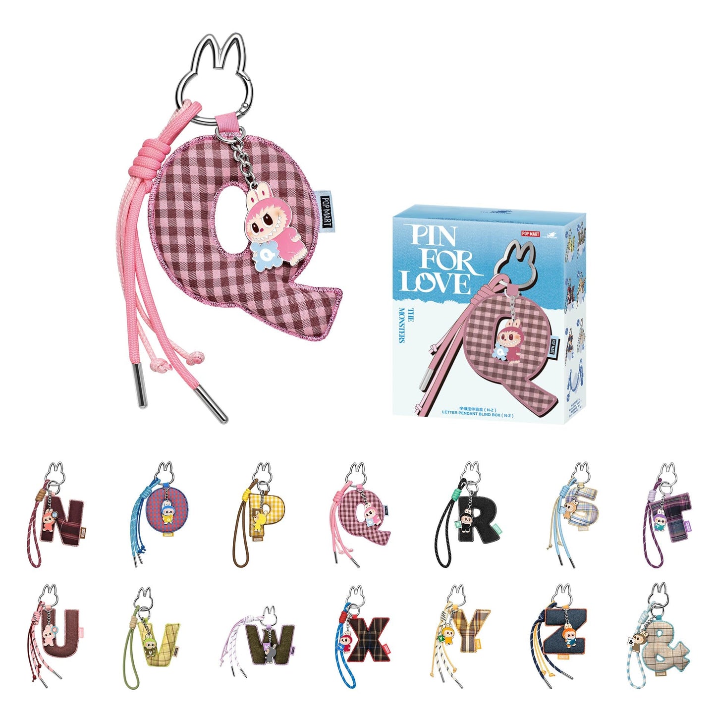 THE MONSTERS Pin for Love Series- Letter Pendant Blind Box (N-Z)