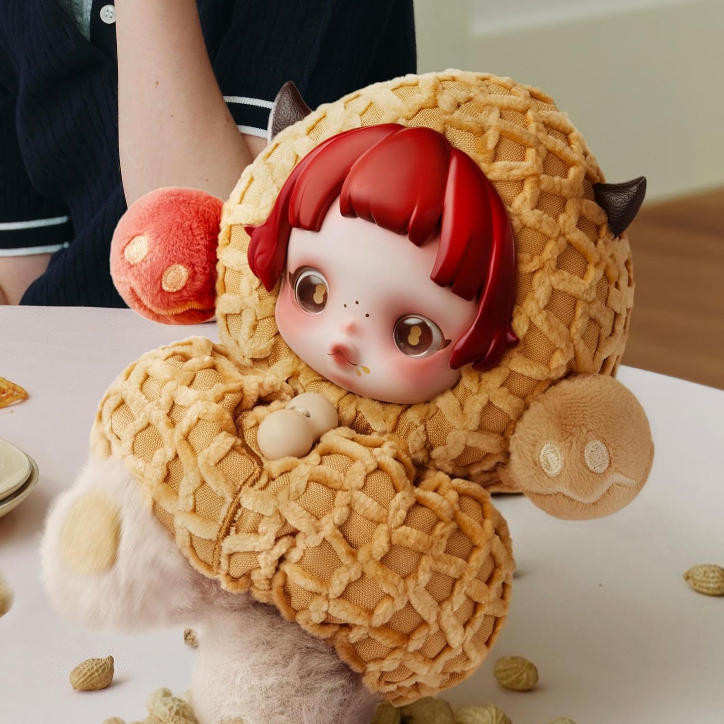 POP MART SKULLPANDA You Found Me! Series Plush Doll Pendant Blind Box Figures, Collectible Toys, Holiday Birthday Gifts for Girlfriend Daughter Girls and Boys, Single Box