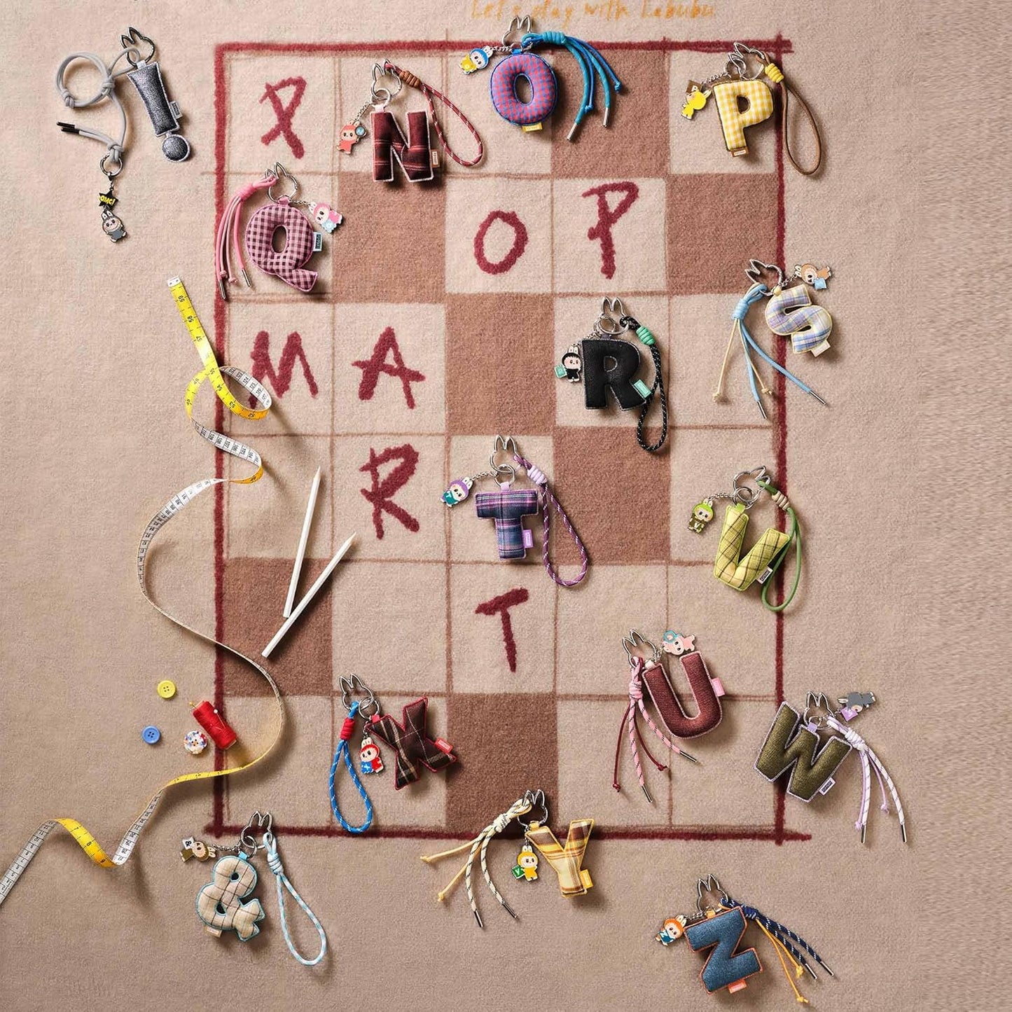 THE MONSTERS Pin for Love Series- Letter Pendant Blind Box (N-Z)