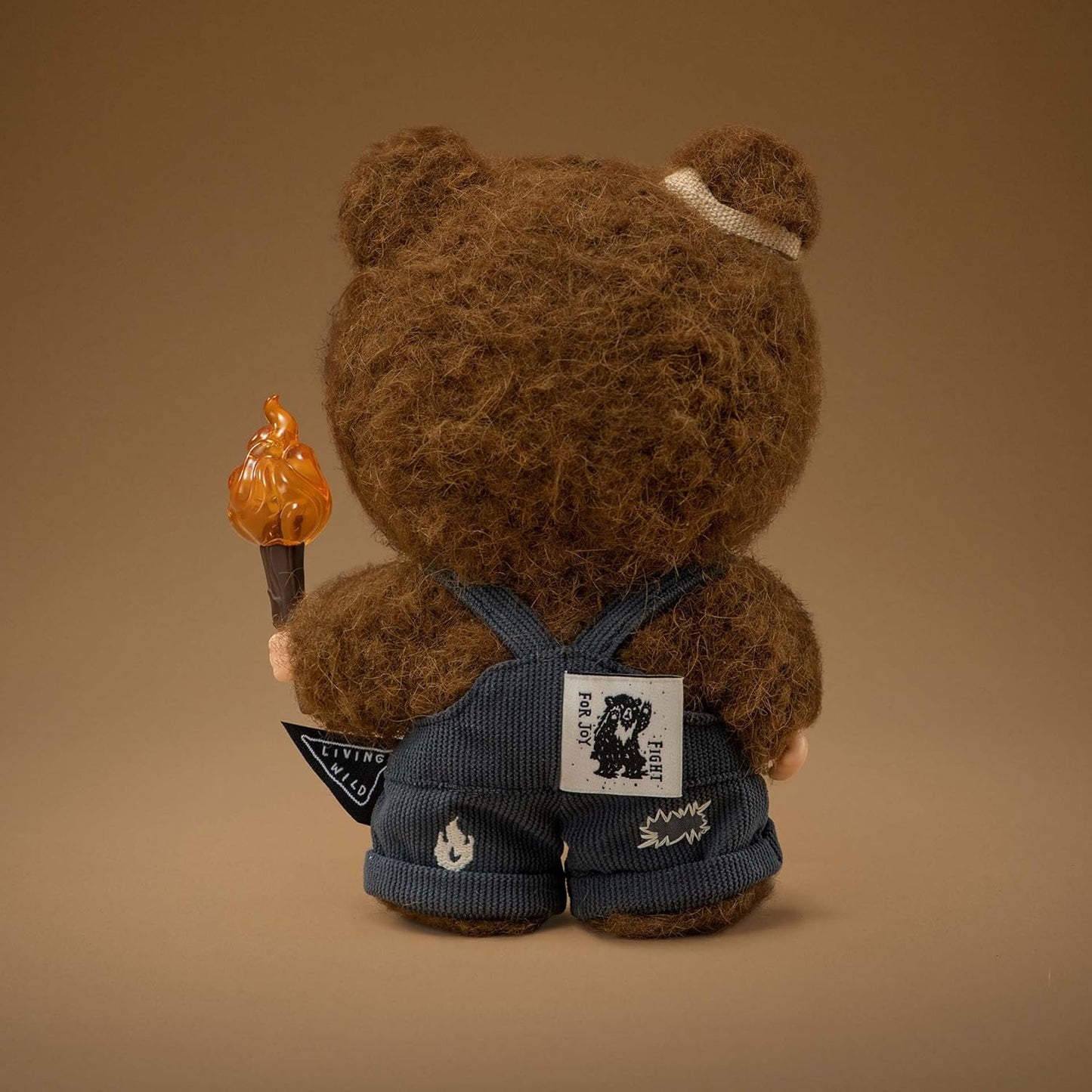 POP MART Hirono Living Wild-Fight for Joy Plush Doll 6.3 inches Collectible Toys Home Decorations, Holiday Birthday Gifts for Girls and Boys