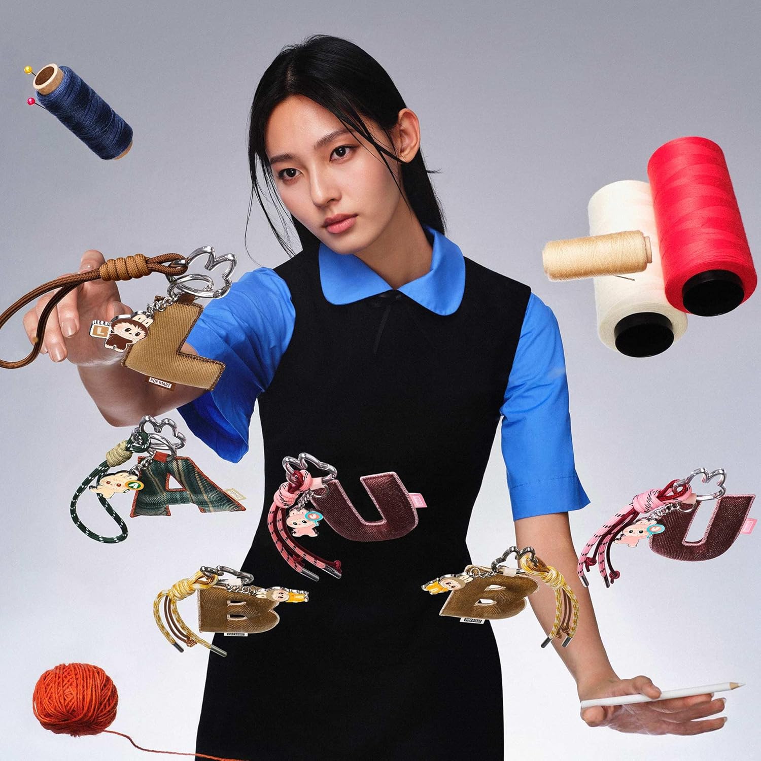 THE MONSTERS Pin for Love Series- Letter Pendant Blind Box (N-Z)