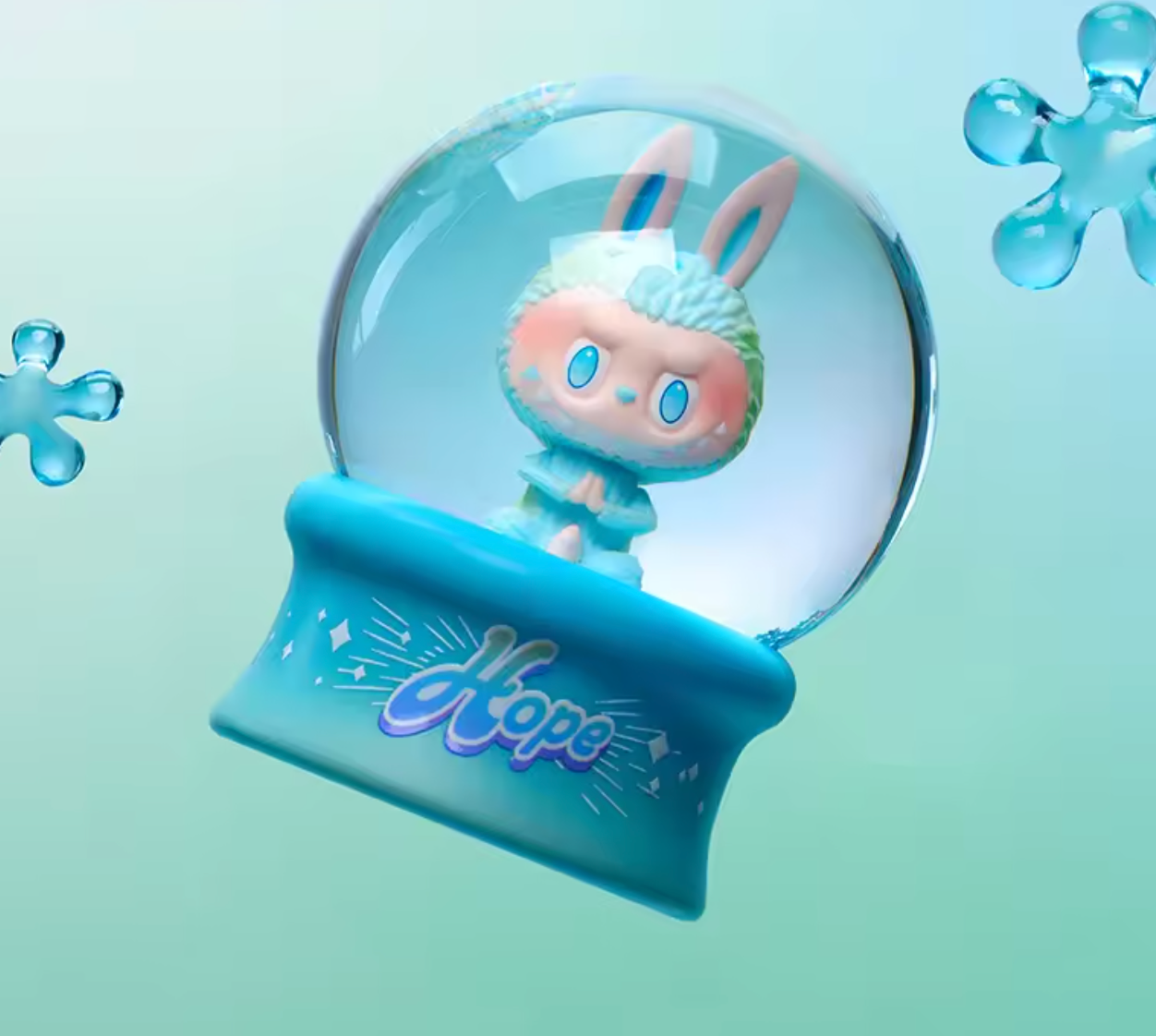 Pop Mart Labubu Crystal Ball Blue Loyalty