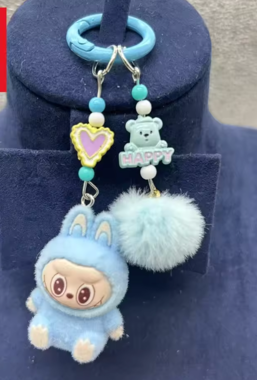 Cute Keychain Cartoon Key Chain for Bag Charms Handbag Purse Backpack Accessories -Gift for Women Girl