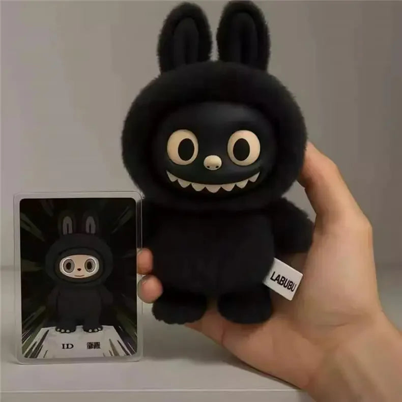 Black Labubu Keychain Doll Official Pop Mart
